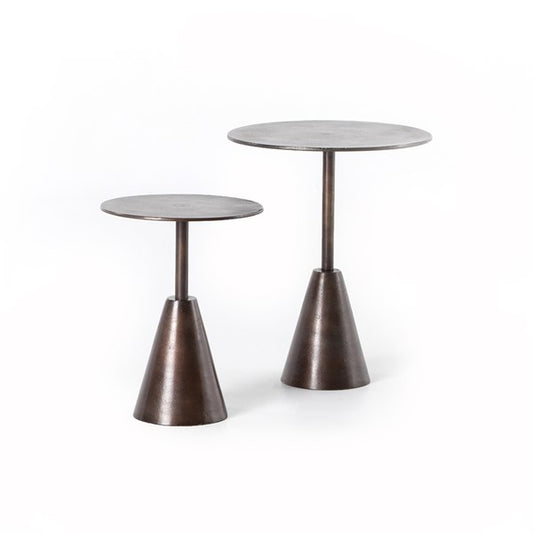FRISCO END TABLES SET-ANTIQUE RUST