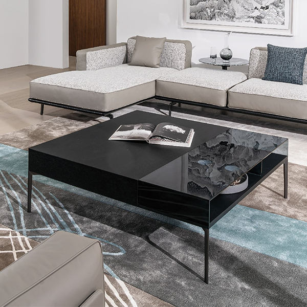 FLAMINGO GLASS TABLE