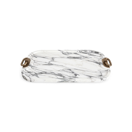 HIPPODROME TRAY - ARABESCATO MARBLE