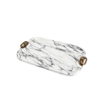 HIPPODROME TRAY - ARABESCATO MARBLE
